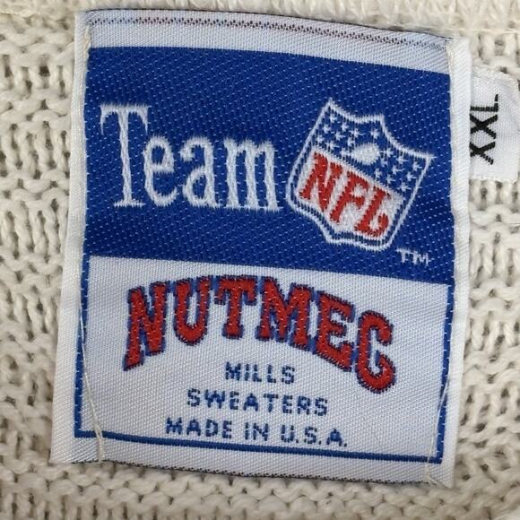 Vintage 80’s 90's Nutmeg Mills NFL New Orleans Saints Sweater Cotton Size XXL - Picture 5 of 7